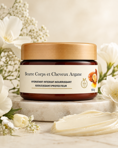 Beurre corps et cheveux à l’argan AR SPIRIT 150 g
